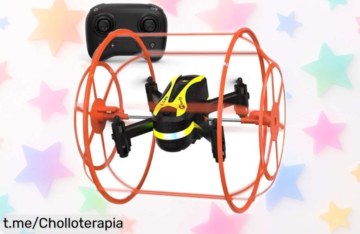 Mini dron M17 quadricóptero ideal para principiantes, ¡caída de precio increíble! Controla acrobacias 3D fácilmente y vive la emoción al volar. ¡No dejes pasar este chollazo!