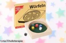 Mini juego de dados Bartl 103953, el súper chollo que cabe en tu bolsillo y garantiza risas donde vayas; ¡no lo dejes escapar!