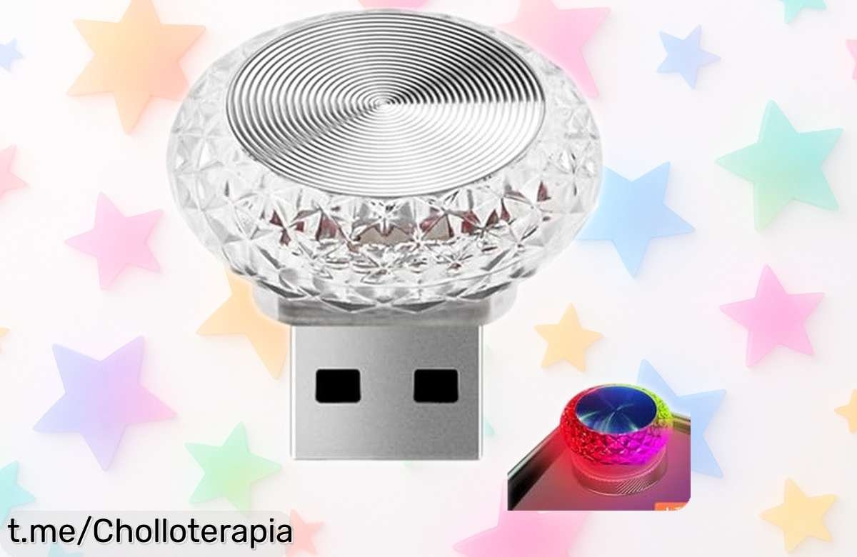 Mini luz LED USB para coche o portátil que le dará un toque molón a tu vida; ¡ofertón tirado de precio que no querrás dejar pasar y hará vibrar tus momentos!