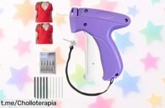 Mini máquina de coser KRFWGUU con 5 agujas: ¡arreglos rápidos y etiquetas al instante! No te pierdas este super chollo que hará tu vida más fácil, cómprala ya antes de que se agote.