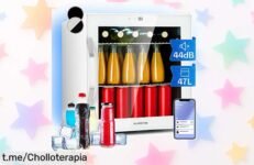 Mini nevera portátil Klarstein con puerta de cristal, controla desde tu móvil y disfruta cervezas frías ¡no te vas a querer perder este chollazo silencioso para cada ocasión!