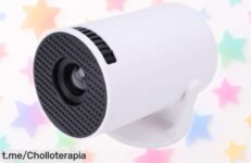 Mini proyector portátil Garsent con giro de 240° y full HD a un precio loco, crea tu propio cine en casa sin complicaciones, ¡no te lo pierdas!