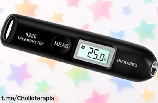 Mini termómetro digital infrarrojo sin contacto, descubre la temperatura al instante y cautiva a todos con este precio de ganga que no querrás dejar escapar.