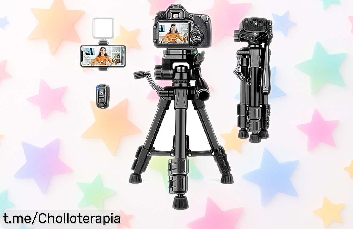 Mini trípode portátil JOILCAN con control remoto y giro 360° ¡rebajado a un precio loco! Captura tus mejores momentos, no dejes escapar esta oportunidad única.