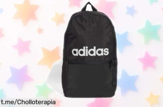 Mochila clásica de adidas para llevar todo lo que quieres, con correas ajustables y material resistente; ¡ofertón sorprendente que no puedes dejar pasar!