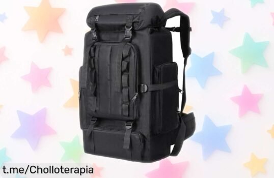 Mochila de senderismo Gkstly 80L, resistente e impermeable para tus aventuras a un precio loco que no querrás dejar pasar ¡Aprovecha este super chollo antes de que se agote!