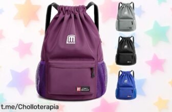 Mochila impermeable Sarsumir con cierre rápido: gran chollo para deportes y viajes, ¡organiza todo por un precio nunca visto! No te la pierdas, es tu momento de brillar.