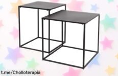 Modernas mesas auxiliares AKTIVE MAX para dar estilo a tu hogar, ¡con un diseño que enamora! No dejes pasar este chollazo y dale ese toque especial a cada rincón.