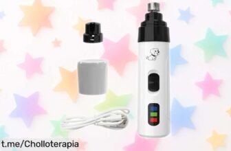 Molinillo eléctrico Mlllokfki para limar las uñas de tu perro sin ruidos; ¡ahora a un precio tirado y listo para hacer feliz a tu peludo!