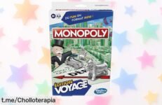 Monopoly Viajes para 24 jugadores que caben en tu mochila, ¡ahora a precio regalado! No dejes pasar esta ocasión y diviértete con los peques en cualquier lugar.
