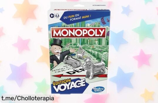 Monopoly Viajes para 24 jugadores que caben en tu mochila, ¡ahora a precio regalado! No dejes pasar esta ocasión y diviértete con los peques en cualquier lugar.