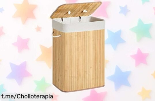 Organiza tu colada como un pro con el cesto de ropa sucia SONGMICS, ¡un ofertón que no se olvida! Sácale partido y despídete de los olores.