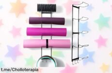 Organiza tu espacio con el soporte de pared MRZZATA para esterillas de yoga, un ofertón irresistible que no querrás dejar pasar y te hará sentir más en control hoy mismo.