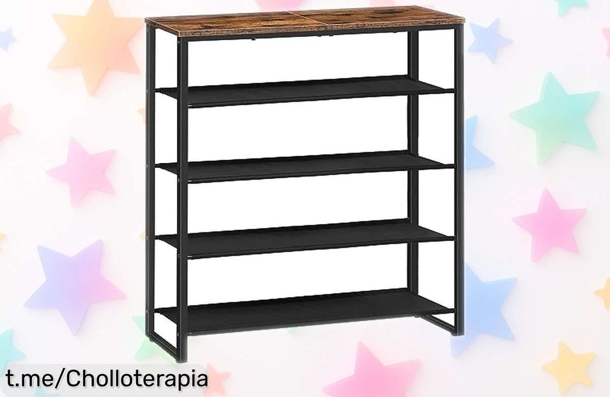 Organizador de zapatos HOOBRO, zapatero vertical que guarda hasta 20 pares a un precio de risa. ¡Aprovecha esta oportunidad única y dale vida a tu espacio hoy!