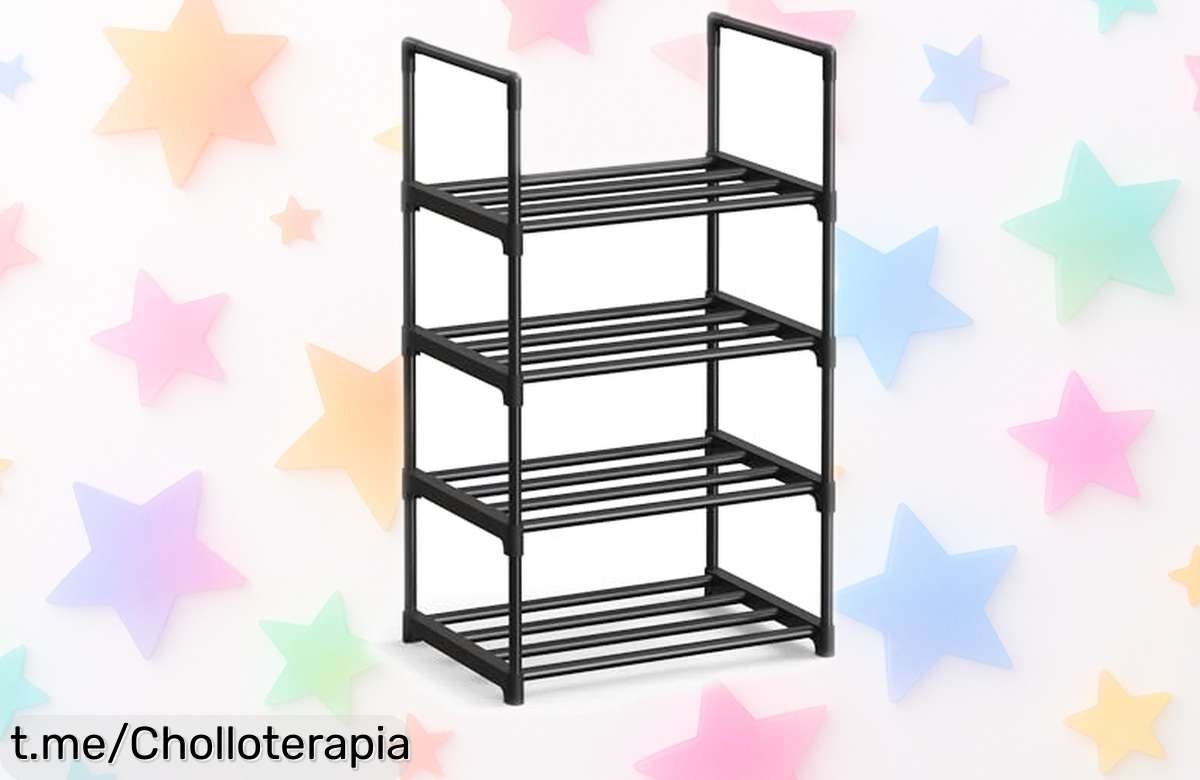 Organizador zapatero de 4 niveles SONGMICS, ¡un ofertón que transforma tu pasillo en un espacio ordenado y libre de líos, perfecto para ti!
