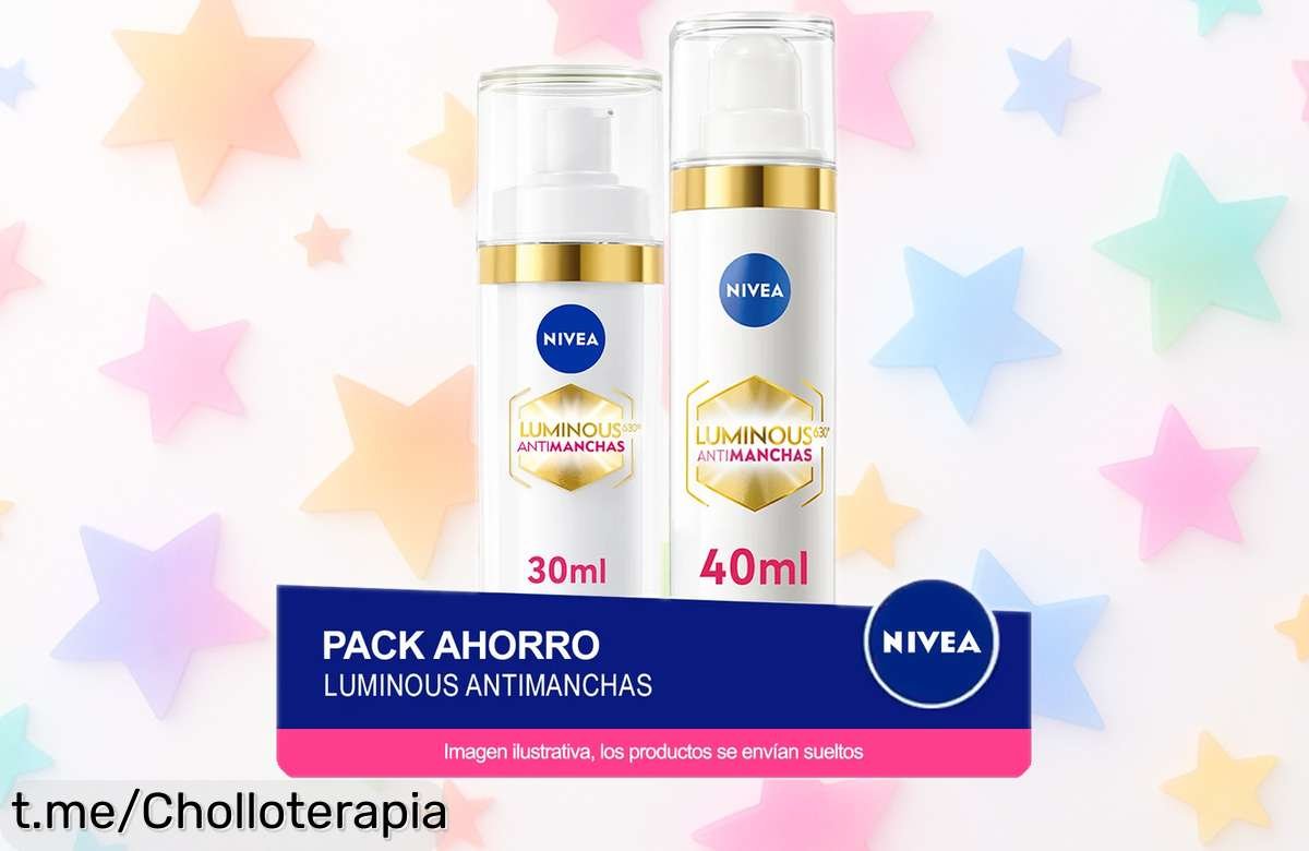 Pack ahorro de cuidado facial NIVEA LUMINOUS, sorpréndete con una piel más uniforme y luminosa al mejor precio; ¡aprovecha esta oportunidad única antes de que se agote!