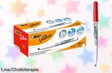 Pack de 12 marcadores para pizarra BIC Velleda 1741 a un precio loco, ideales para que tus ideas brillen sin líos. ¡No te quedes sin ellos y deja volar tu imaginación!