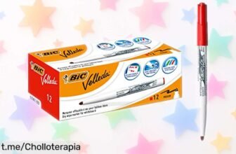 Pack de 12 marcadores para pizarra BIC Velleda 1741 a un precio loco, ideales para que tus ideas brillen sin líos. ¡No te quedes sin ellos y deja volar tu imaginación!
