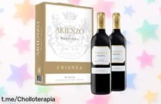 Pack de 2 botellas de vino tinto Arienzo Marqués de Riscal crianza, un ofertón que despierta tus sentidos y es perfecto para celebrar a lo grande, ¡no te lo pierdas!