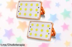 Pack de 2 focos LED recargables TSUN con luz solar y USB a un precio irrepetible, ¡ahora es tu momento para iluminar tus aventuras y proyectos sin gastar una fortuna!