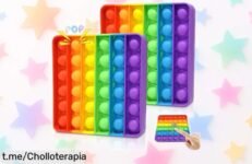 Pack de 2 juguetes sensoriales Push Bubble para aliviar estrés y ansiedad, ¡oferta especial porque están a un precio regalado que no querrás perderte!