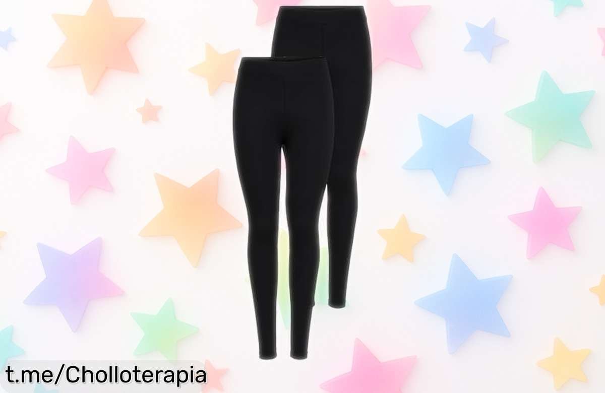 Pack de 2 leggings Only Onllive con caída perfecta y tela ultrasuave a un precio regalado, siente la libertad que mereces en cada paso ¡Date prisa antes que se acaben!