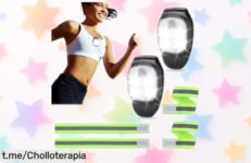Pack de 2 luces JIZZU para correr con cintas reflectantes a un precio escandaloso que te hará sentir seguro y visto en cada paso; ¡no te quedes sin ellas!