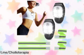 Pack de 2 luces JIZZU para correr con cintas reflectantes a un precio escandaloso que te hará sentir seguro y visto en cada paso; ¡no te quedes sin ellas!