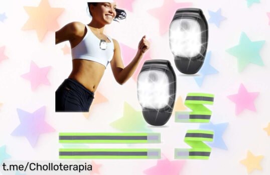 Pack de 2 luces JIZZU para correr con cintas reflectantes a un precio escandaloso que te hará sentir seguro y visto en cada paso; ¡no te quedes sin ellas!