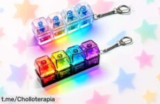Pack de 2 teclados fidget con luz LED para aliviar el estrés donde quieras, ¡gran oferta que no puedes dejar escapar! Desconectar nunca fue tan fácil y divertido.