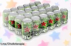 Pack de 24 cervezas Heineken Lager a un precio loco: disfruta del sabor auténtico y brinda momentos inolvidables con amigos. ¡No dejes pasar este ofertón!