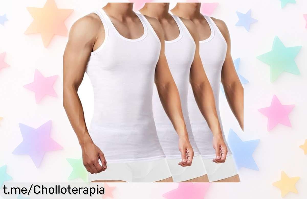 Pack de 3 camisetas de tirantes FALARY en algodón 100% a precio loco, olvídate del calor con estilo y sin romper la hucha, ¡hazte ya con ellas antes de que volar!