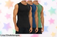 Pack de 3 camisetas interiores FALARY para hombre a precio loco, resistentes y cómodas todo el día; no te quedes sin este must-have que tu piel agradecerá. ¡Hazte con ellas ya!