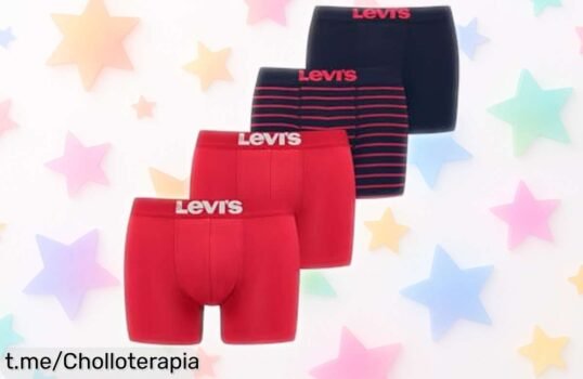 Pack de 4 boxers Levi’s para hombre que se ajustan como nunca y ahora a precio regalado, ¡no te lo pierdas y dale un gusto a tu comodidad hoy mismo!