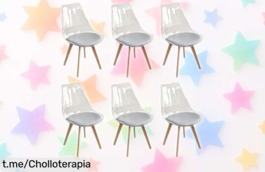 Pack de 6 sillas GrandCA HOME con diseño moderno, ¡precio de ganga que hará brillar tu comedor! No te quedes sin las tuyas y transforma tu espacio ya mismo.