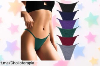 Pack de 7 braguitas de bikini SECRET AROMA con algodón súper transpirable, chollazo que no te puedes perder y tendrás la frescura perfecta en cualquier momento. ¡Hazte con las tuyas ya!