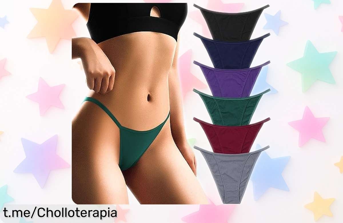Pack de 7 braguitas de bikini SECRET AROMA con algodón súper transpirable, chollazo que no te puedes perder y tendrás la frescura perfecta en cualquier momento. ¡Hazte con las tuyas ya!