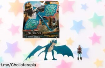 Pack de figuras articuladas Dragón y Vikingo Dreamworks Dragons, ¡aventuras épicas por un precio regalado que no puedes dejar pasar! Hazte con él antes de que volen.