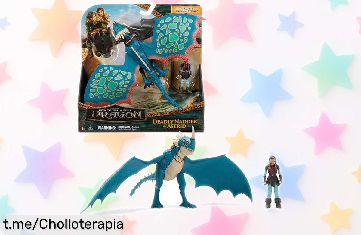 Pack de figuras articuladas Dragón y Vikingo Dreamworks Dragons, ¡aventuras épicas por un precio regalado que no puedes dejar pasar! Hazte con él antes de que volen.