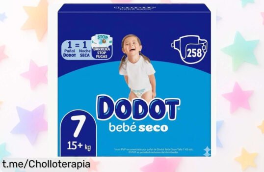 Pañales Dodot Bebé Seco en pack ahorro: Súper absorbentes y a un precio loco que no podrás dejar pasar, ¡la tranquilidad de tu bebé nunca fue tan asequible!