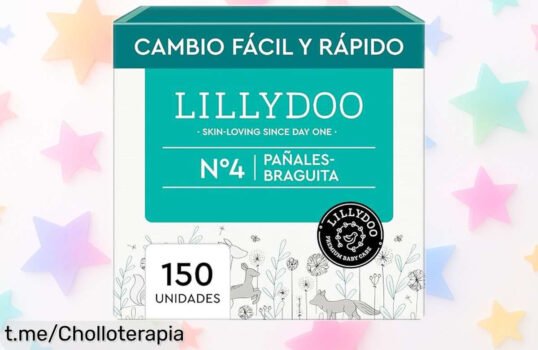 Pañales braguita LILLYDOO en caja de 150 unidades, la solución perfecta que aguanta fugas y mima la piel de tu bebé. ¡Aprovecha este ofertón y duerme tranquilo ya!