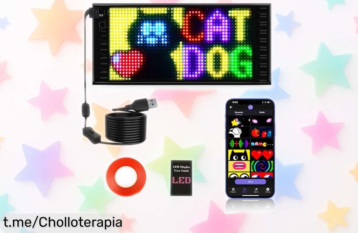 Pantalla LED para coche y camión con mensajes personalizables desde el móvil a un precio nunca visto, ¡hazte notar donde vayas y aprovecha este ofertón único!