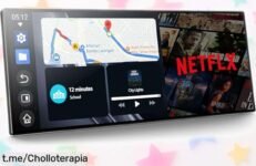 Pantalla para el coche LAMTTO 10,25'' con CarPlay y Android Auto: ¡ofertón inesperado que hará de tus viajes una experiencia diferente mientras ves Netflix en marcha!