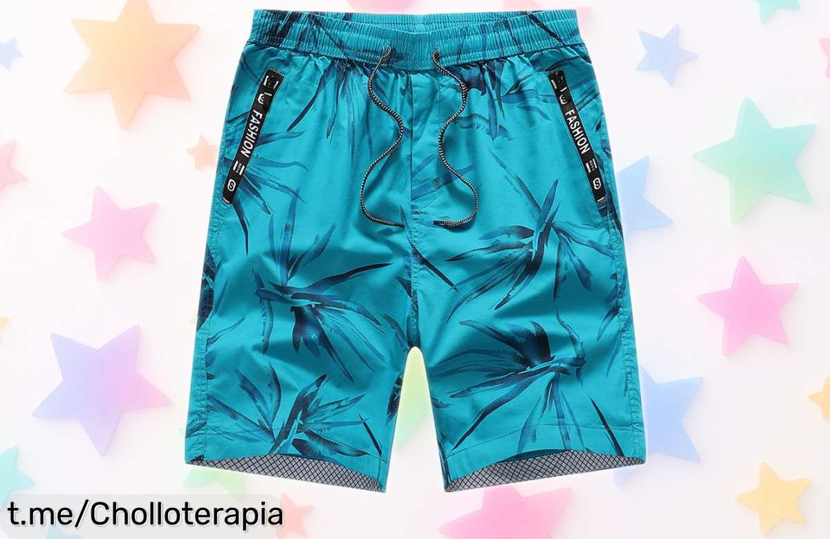 Pantalones cortos casuales para hombre CHAIFENKO a precio loco: renueva tu armario y disfruta de comodidad en playa o deporte, ¡no te los pierdas!