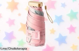 Parasol compacto y plegable Mlllokfki que te resguarda del sol y la lluvia en un solo clic, ¡hazte con este chollazo antes de que se acabe!