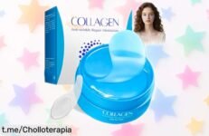 Parches mágicos para ojos con colágeno y ácido hialurónico: ¡60 piezas de hidratación intensa que eliminarán bolsas y ojeras al instante! No te pierdas este ofertón irresistible.