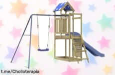 Parque infantil vidaXL con columpio y tobogán a un precio loco que tus peques no dejarán de disfrutar, ¡aprovéchalo antes de que se acabe!