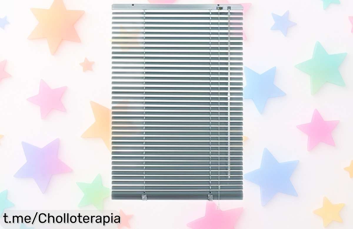 Persiana de aluminio Deco Company con pinzas y cintas de colores: ¡ofertón para que tu ventana brille ya! ¡Dale el toque divertido que tus espacios merecen antes que se agoten!