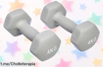 Pesas de 4kg en par Amazon Basics con diseño antideslizante: ¡rebaja increíble y listas para hacer tus entrenos divertidos sin complicaciones!