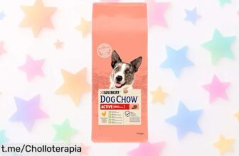 Pienso Purina Dog Chow para perro adulto activo, con pollo y croquetas que cuidan sus dientes. Rebajado por tiempo limitado: el chollo que tu peludo necesita para estar a tope de energía.